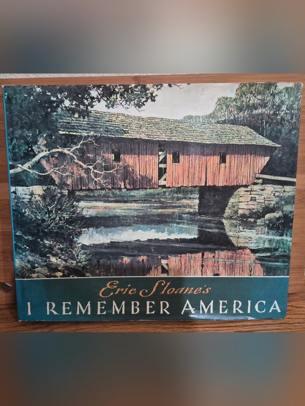 Vintage Hardcover Art Book titled I Remember America by Eric Sloane